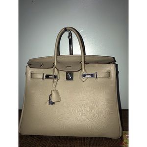 Taupe Togo Leather 35cm Bag